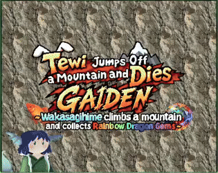 Tewi jumps off a Mountain and Dies GAIDEN ~Wakasagihime climbs a Mountain and collects Rainbow Dragon Gems~ [Free] [Platformer] [Windows] [Linux]