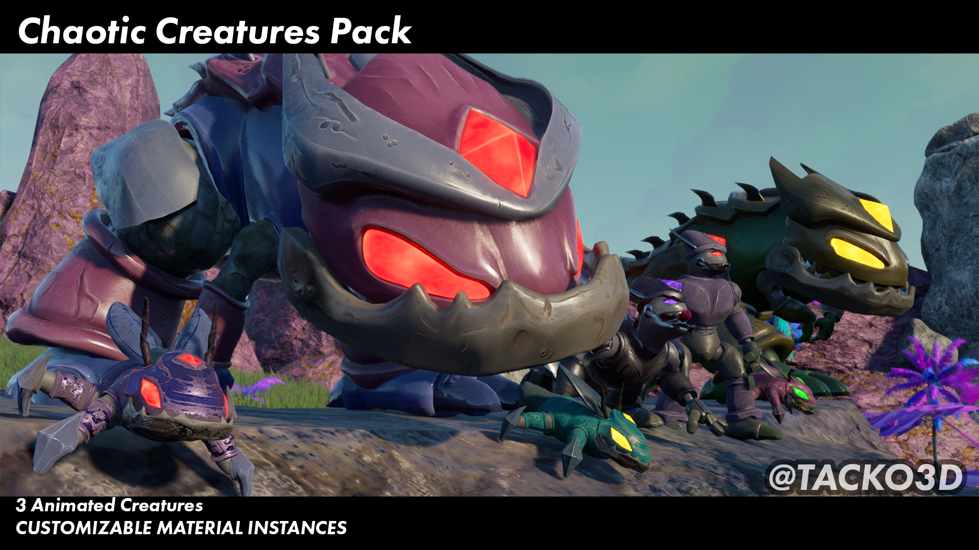 Chaotic Creatures Pack - Alien Monsters and Insect