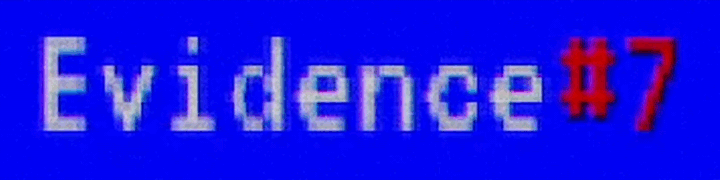 Evidence # 7 Evidence # 7