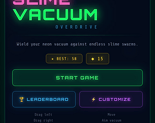 Slime Vacuum Overdrive game screenshot