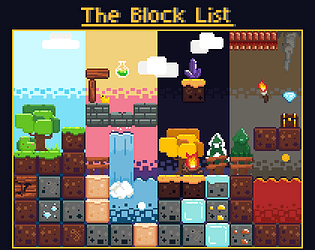Block List [Asset Pack] 16x16 Platformer Set [Free] [Platformer]