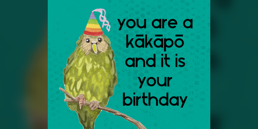 Cover image for you are a kākāpō and it is your birthday!