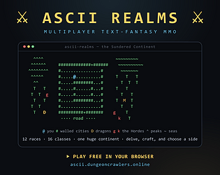 ASCII Realms [Free] [Role Playing]