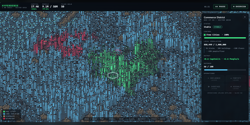 Cover image for Hyperdense: a Cyberpunk Megacity Wargame