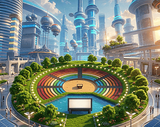 Amphicircle game screenshot