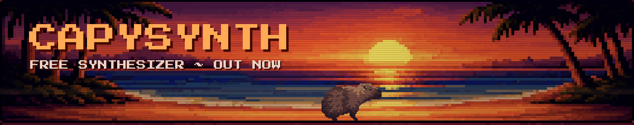CAPYSYNTH - a free synthesizer with a capybara in it