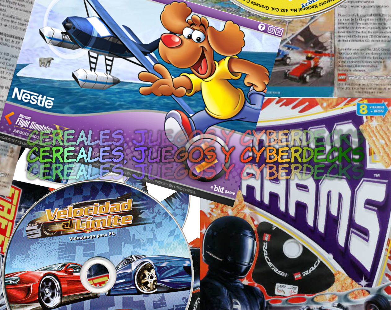 Cover image for Cereales, juegos y cyberdecks