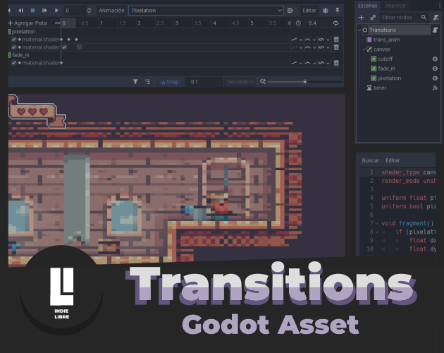 Transitions - Godot Asset
