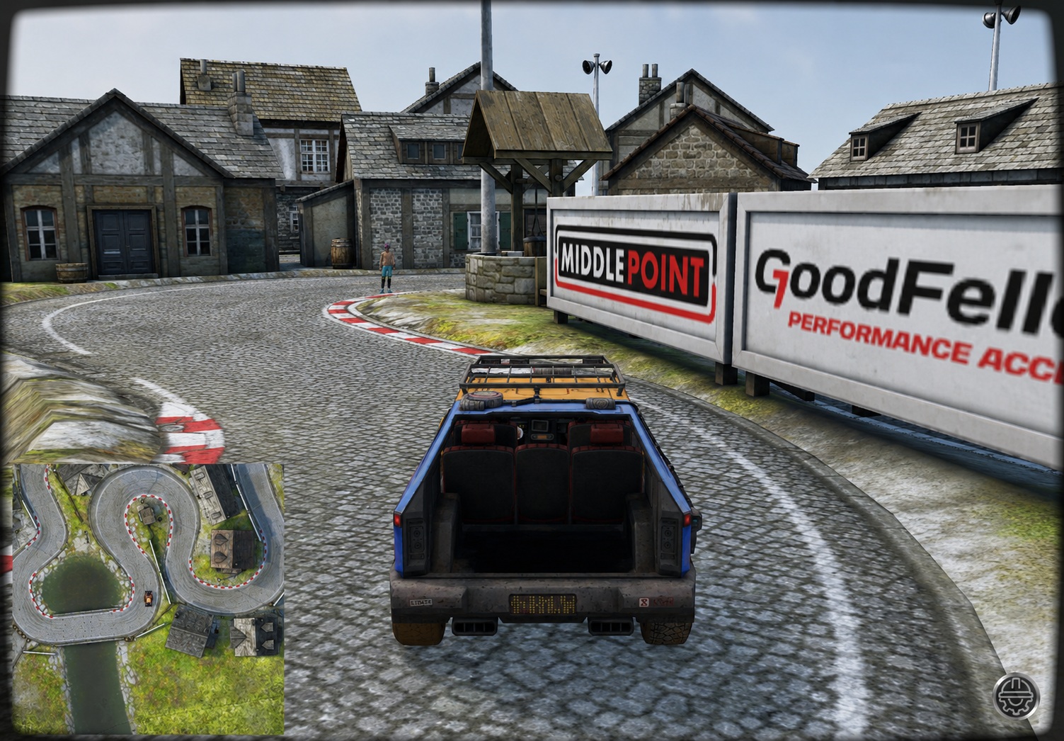 3D Browser Racing - Town Square Track