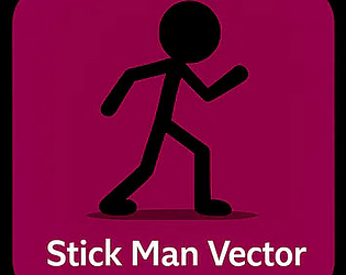 Stick man vector bud