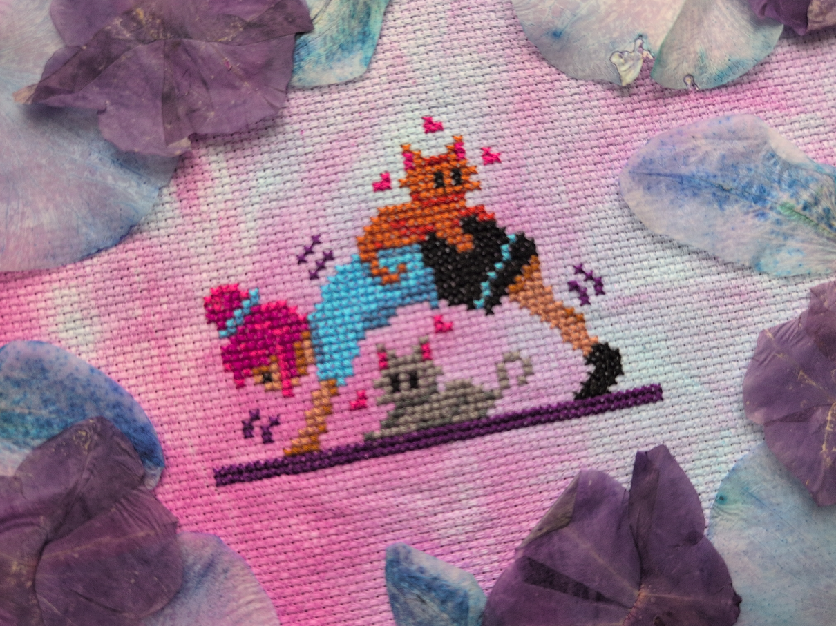 Cover image for Group Yoga - Cross Stitch Pattern