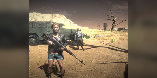 Cover image for Gunslingers of the Wasteland vs the Zombies From Mars