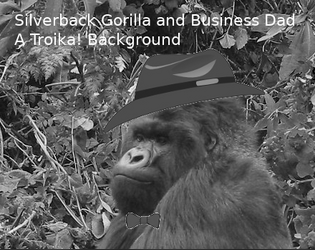 Silverback Gorilla and Business Dad: A Troika! Background   - A suburban gorilla dad background for Troika! 