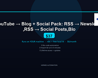 YouTube -> Blog + Social Pack (4-in-1) game screenshot