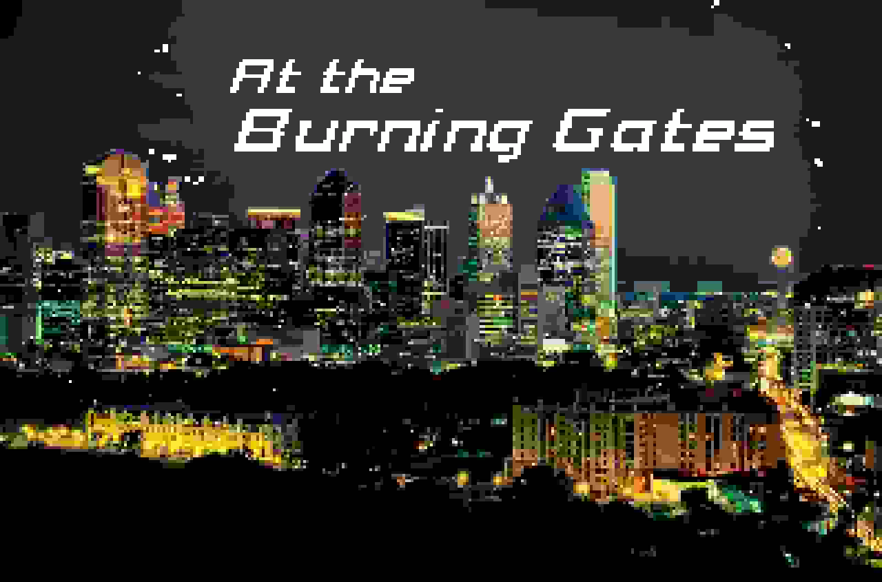 Cover image for At the Burning Gates