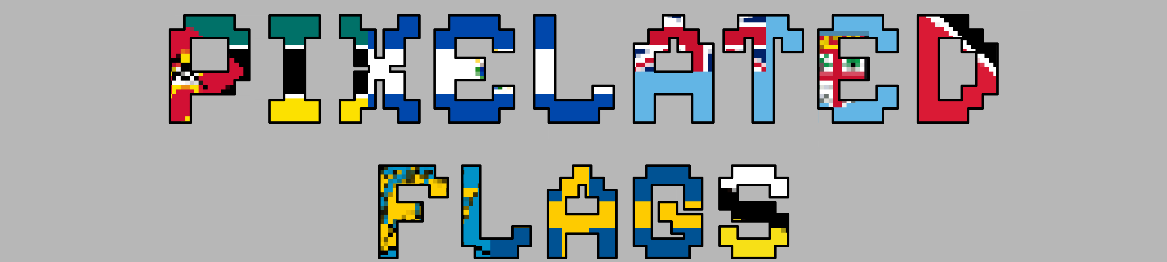 Pixelated Flags Icons