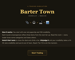 Barter Town: Paperclip to Mansion [Free] [Simulation]