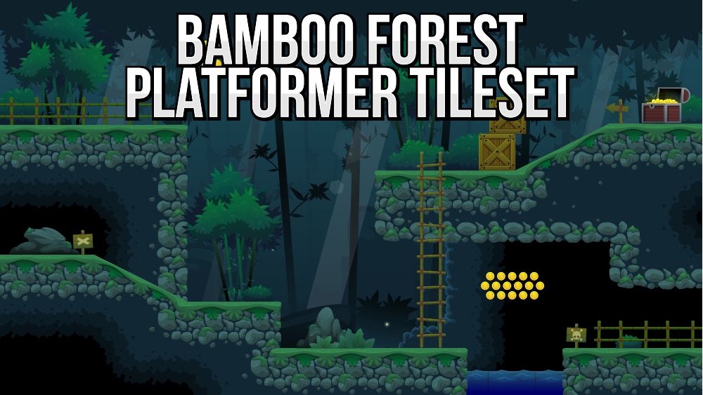 Bamboo Forest - Platformer Tileset