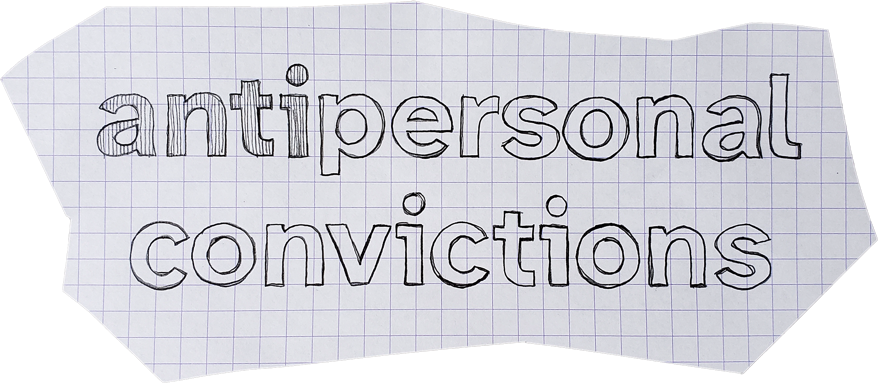 Cover image for (anti)personal Convictions