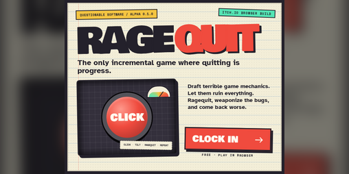 Cover image for RAGE QUIT: The Frustration Clicker