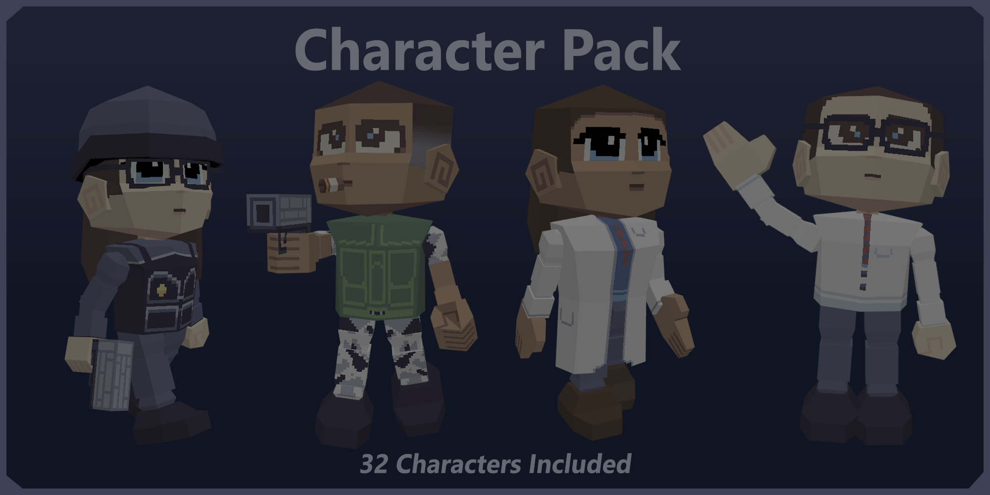 Character Pack (Security, Military, Scientists, Workers)