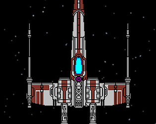 Star wars spaceship fight