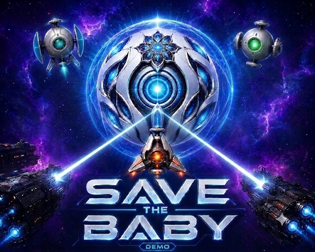 Cover image for Save the Baby - Space Droid Tactical Defence