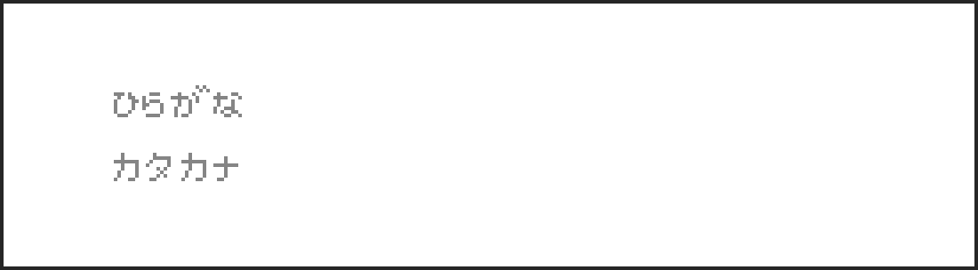 Kana examples Kana examples