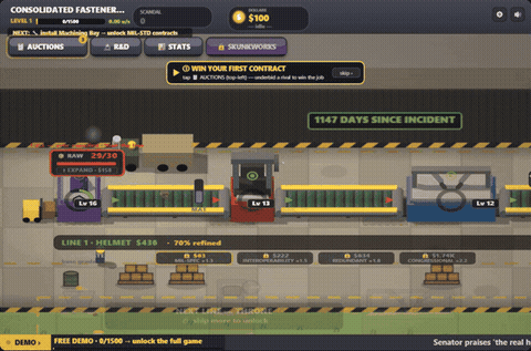 Warheads & Overheads โ the factory line moving product down the belt