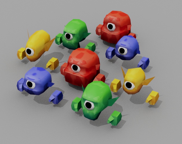 Gobkit Free Minions — Rigged & Animated Low-Poly Characters (CC0) by ...