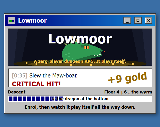 Cover image for Lowmoor Idle RPG: An Adventurer's Chronicle