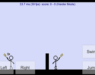 Pixel-Stickman: Badminton