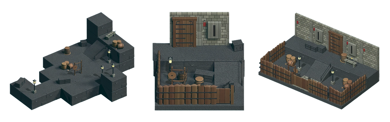 Jampot 03 Keep Pack · Low-Poly 3D Environment Kit