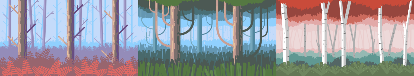 3 Forest Backgrounds Pack