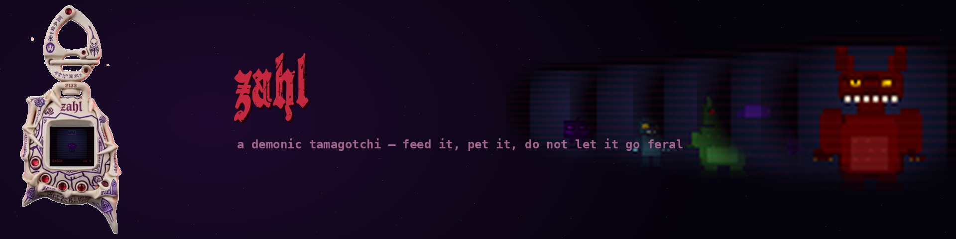 Zahl- Desktop Digital Haunted Pet