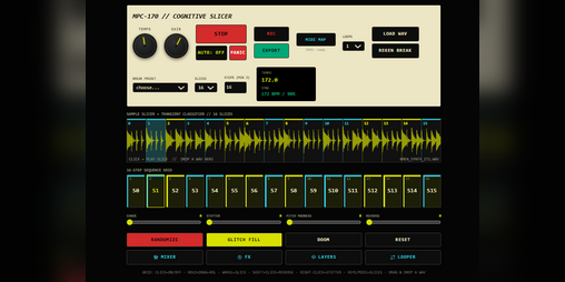 Cover image for MPC-170 // Cognitive Slicer — Breakcore & Jungle VST