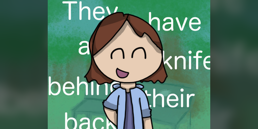 Cover image for They have a knife behind their back