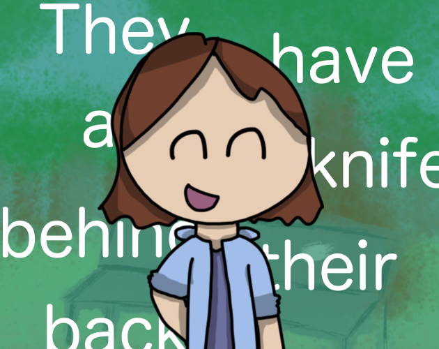Cover image for They have a knife behind their back