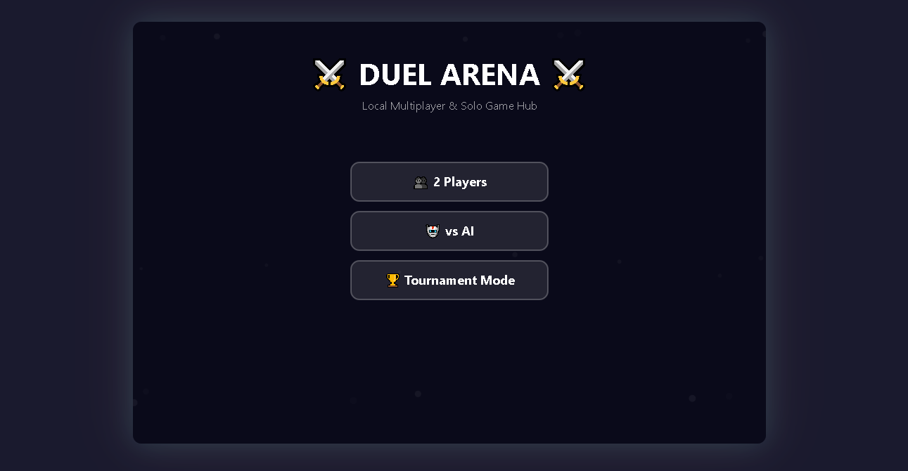 Cover image for Duel Arena - 2 Player Game Hub