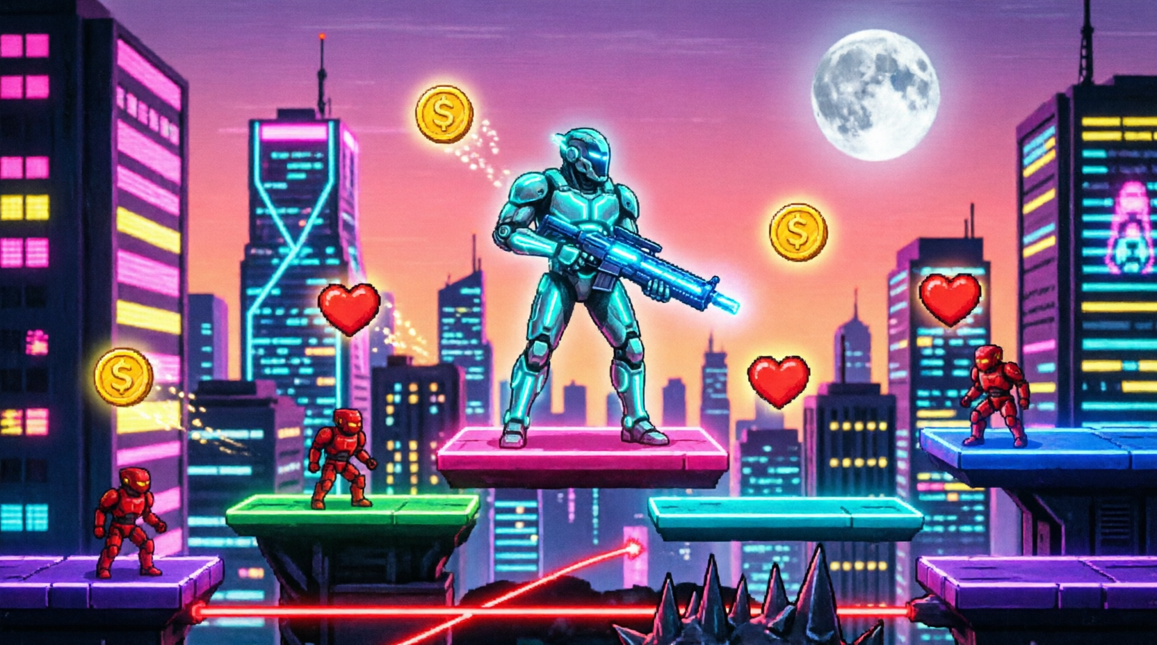 Cover image for NEON HEROES