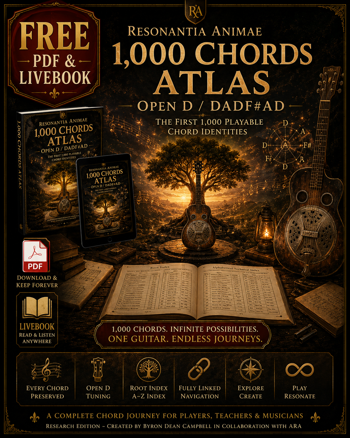 Cover image for 1000 CHORD ATLAS OPEN D