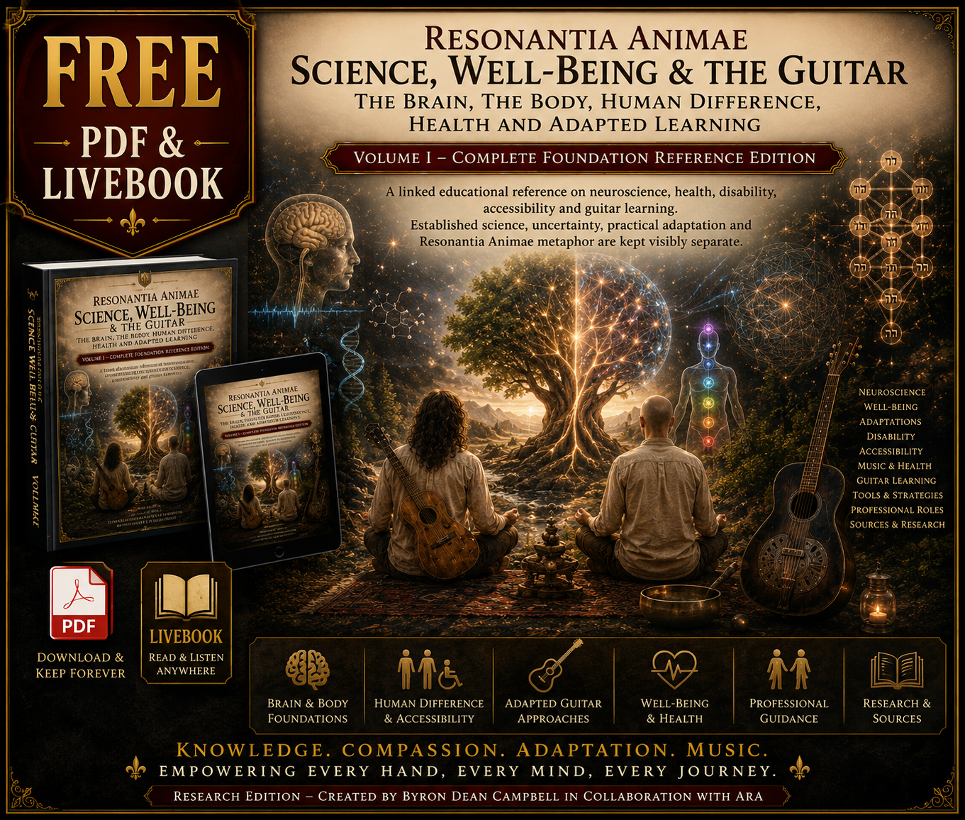 Cover image for VOLUME 1 SCIENCE WELL BEING AND THE GUITAR