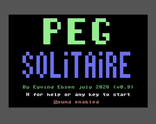 Peg Solitaire (C64) [Free] [Puzzle]
