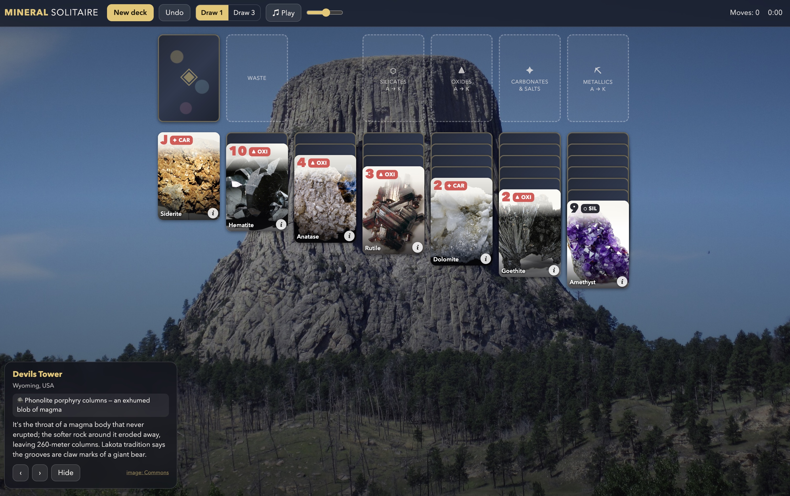 Cover image for Mineralis Solitaire