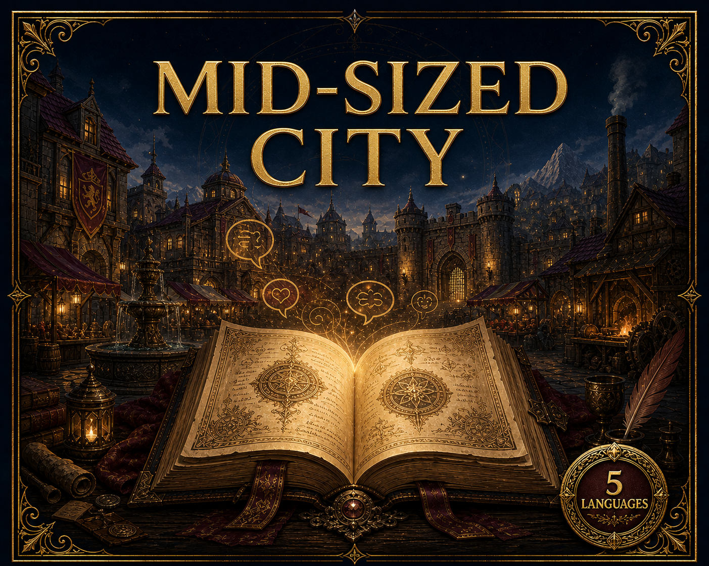 [FREE] 10,165 Mid-Sized City Dialogues ~ Multilingual RPG Database