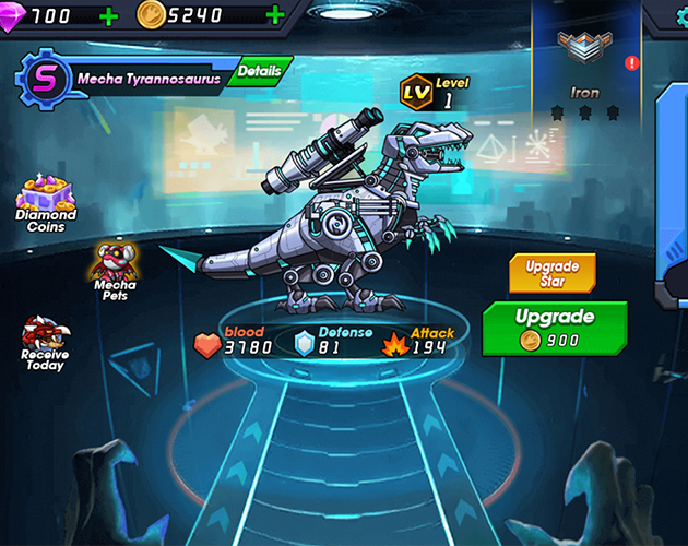 Cover image for Super Mecha Dinosaur - Html5 Games For Website (Included HTML5 Only)