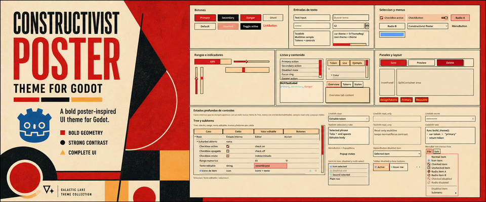 Constructivist Poster Godot Theme