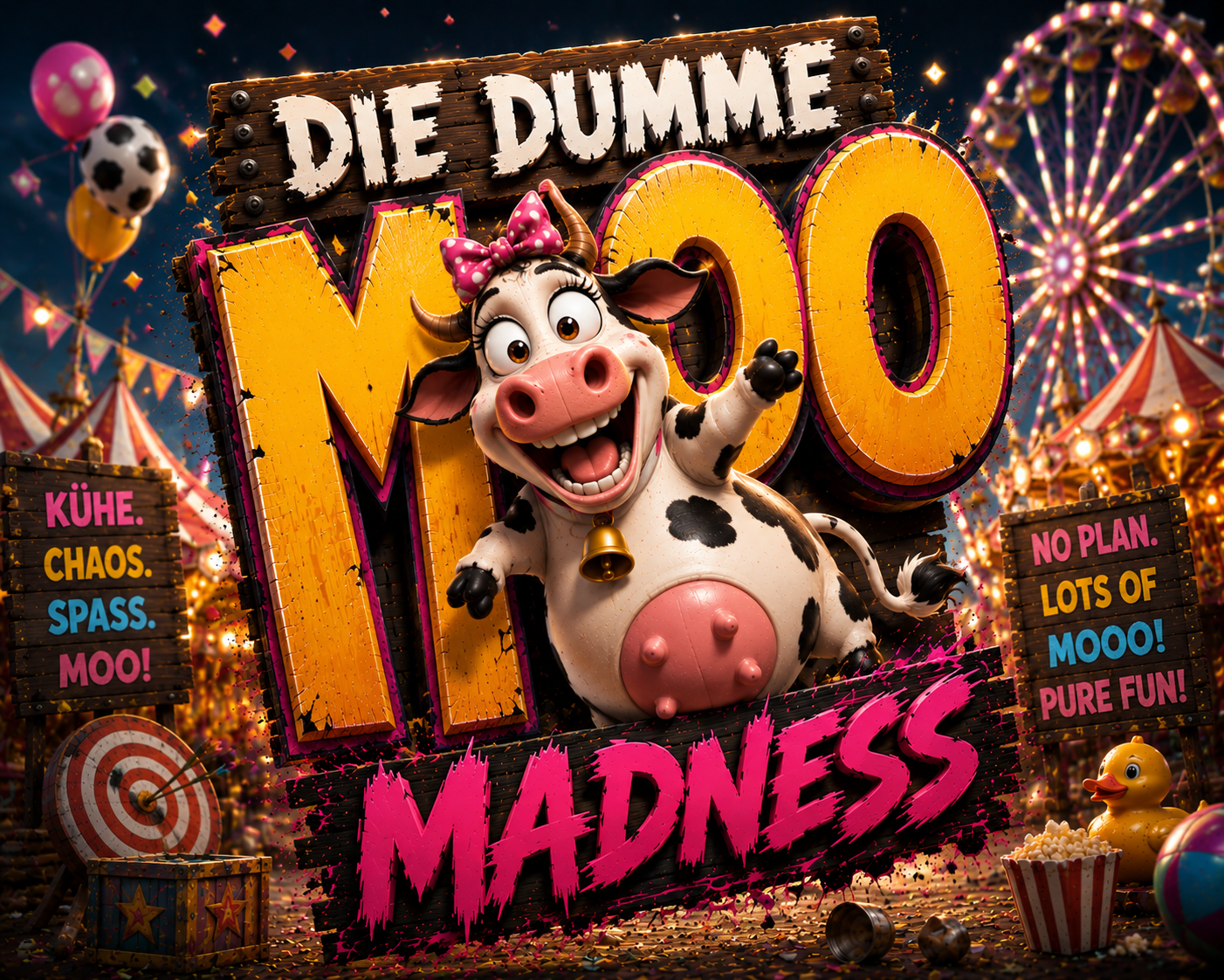 Cover image for MOO MADNESS: Die dumme Kuh
