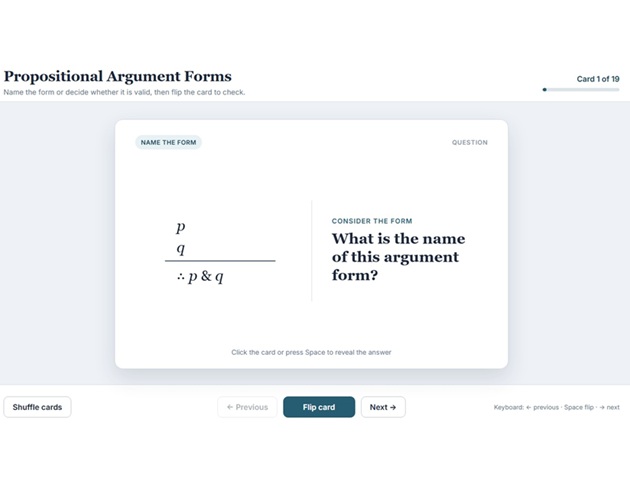 Cover image for Common Forms in Propositional Logic Flashcards