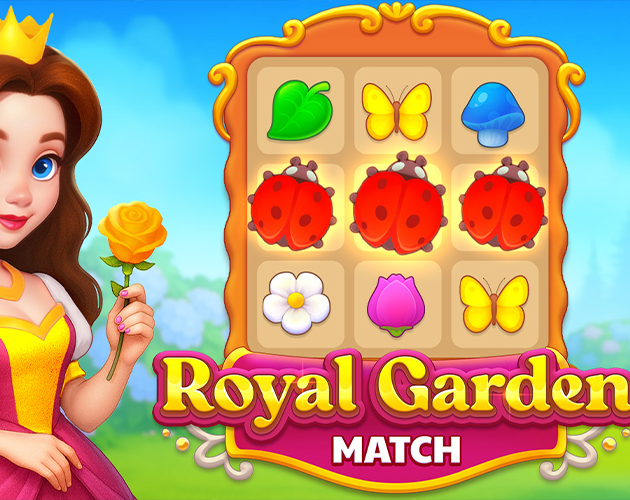 Cover image for Royal Garden Match - HTML5 Game For Website(Included HTML5 Only)